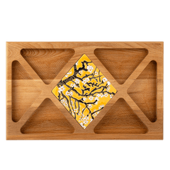 Van Gogh's Art Wooden Tray with Ceramic Tile