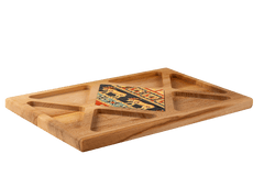 Wooden Tray with Ceramic Tile