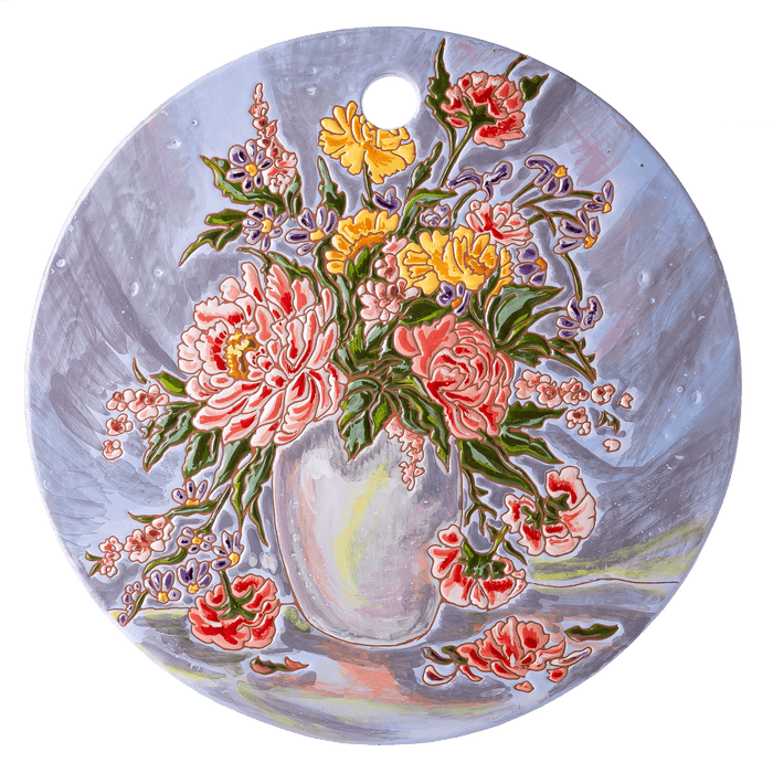 Floral Ceramic Decorative Cheeseboard