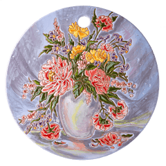 Floral Ceramic Decorative Cheeseboard