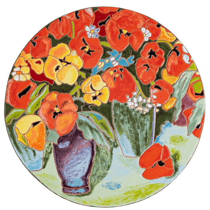 Flowers by Martiros SaryanCeramic Decorative Cheeseboard