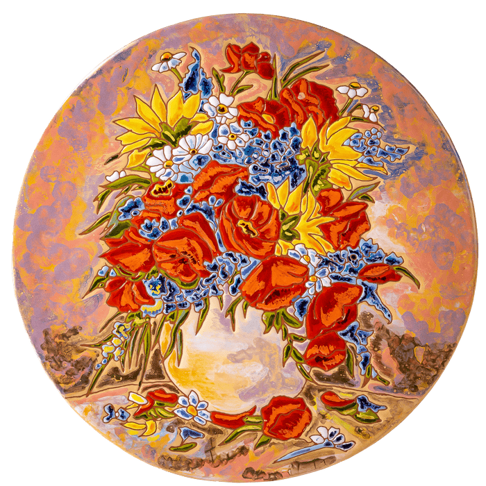 Floral Ceramic Decorative Cheeseboard