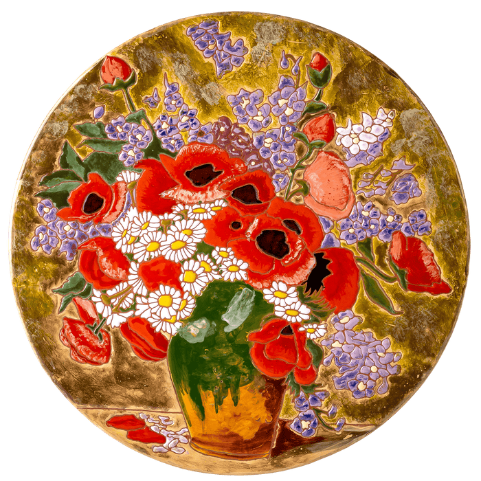 Flower Themed Ceramic Decorative Cheeseboard