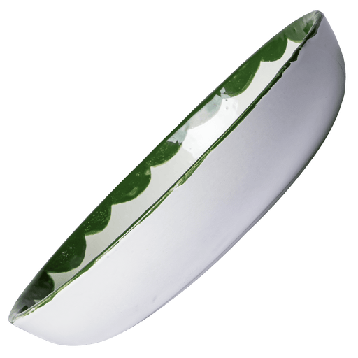 Ceramic serving plate with a vibrant fruit theme, perfect for adding color to your table.