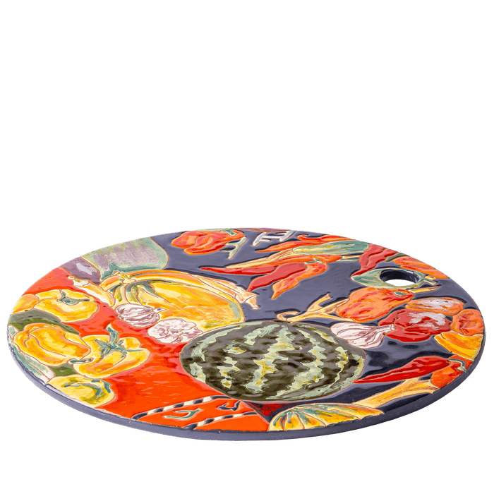 Aslamazyan's Art Ceramic Decorative Cheeseboard