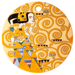 "Expectation" by Gustav Klimt Ceramic Decorative Cheeseboard