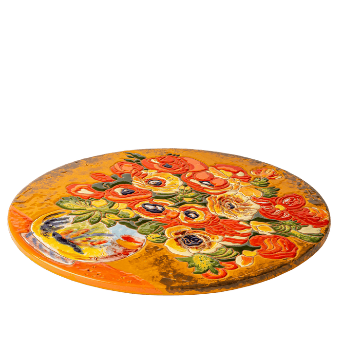 "The Flowers" by Pierre Auguste Renoir Ceramic Decorative Cheeseboard