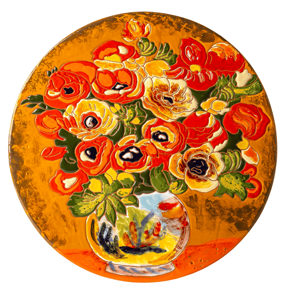 "The Flowers" by Pierre Auguste Renoir Ceramic Decorative Cheeseboard