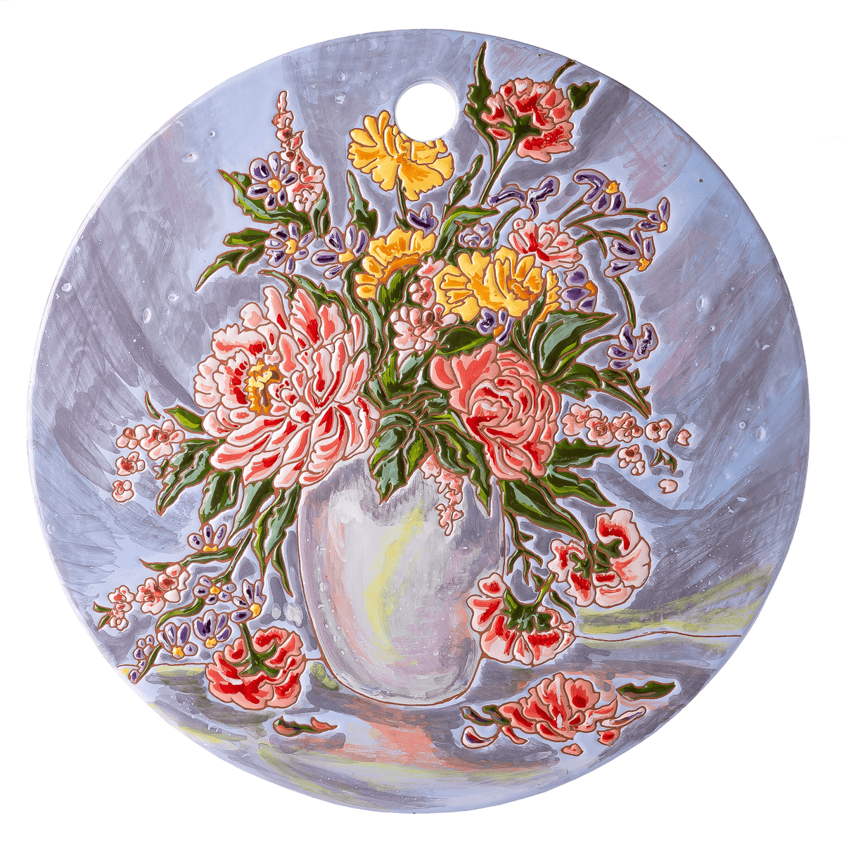 Floral Ceramic Decorative Cheeseboard