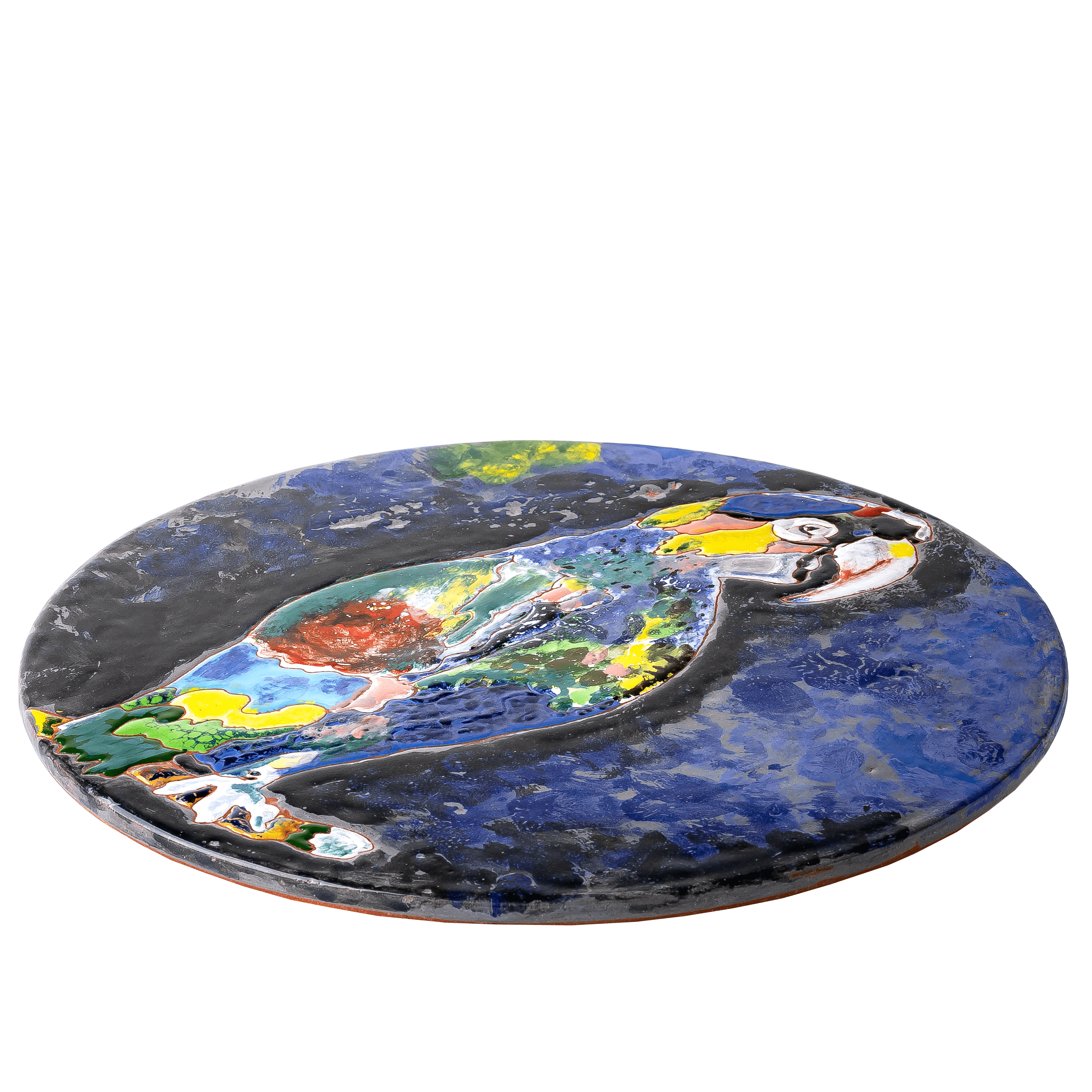 "Parrot" by Marc Chagall Ceramic Decorative Cheeseboard