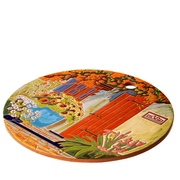 Italian Ceramic Decorative Cheeseboard