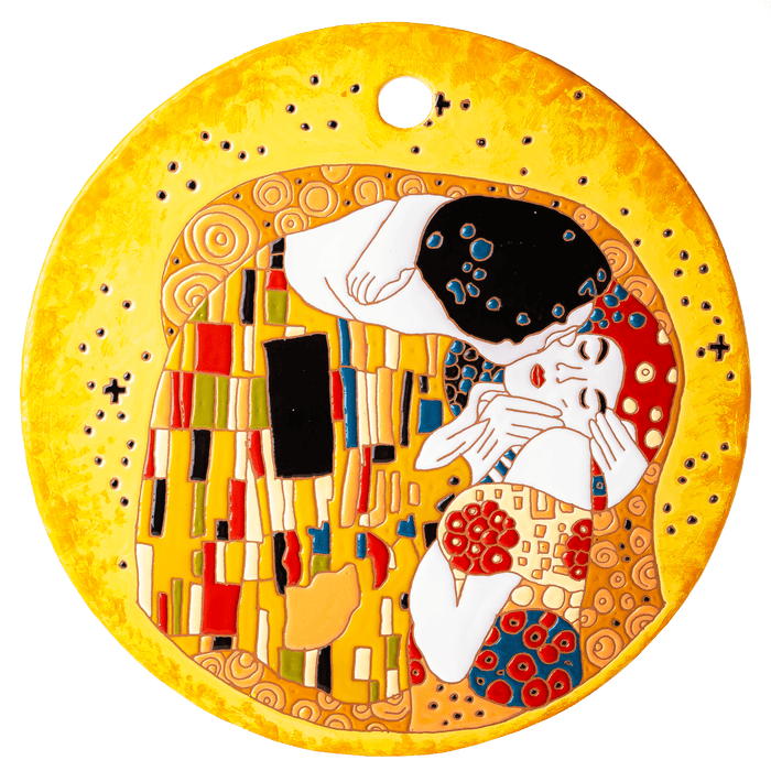 "The Kiss" by Gustav Klimt Ceramic Decorative Cheeseboard