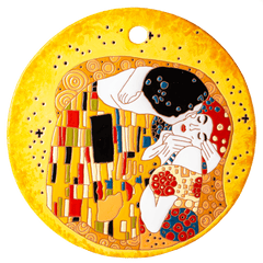 "The Kiss" by Gustav Klimt Ceramic Decorative Cheeseboard