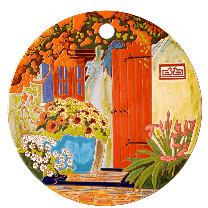 Italian Ceramic Decorative Cheeseboard