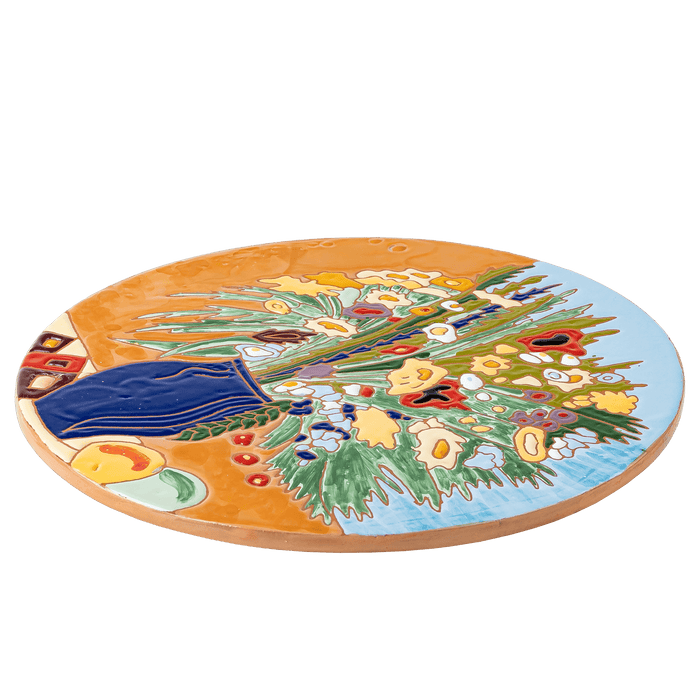 "Kalaki Flowers" by Martiros Saryan Ceramic Decorative Cheeseboard