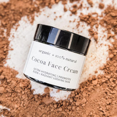 Cocoa Face Cream Natural Organic Skincare Anti Aging Facial Moisturizer Dry Skin Night Cream Ultra Hydrating and Moisturizing Dewy Glow