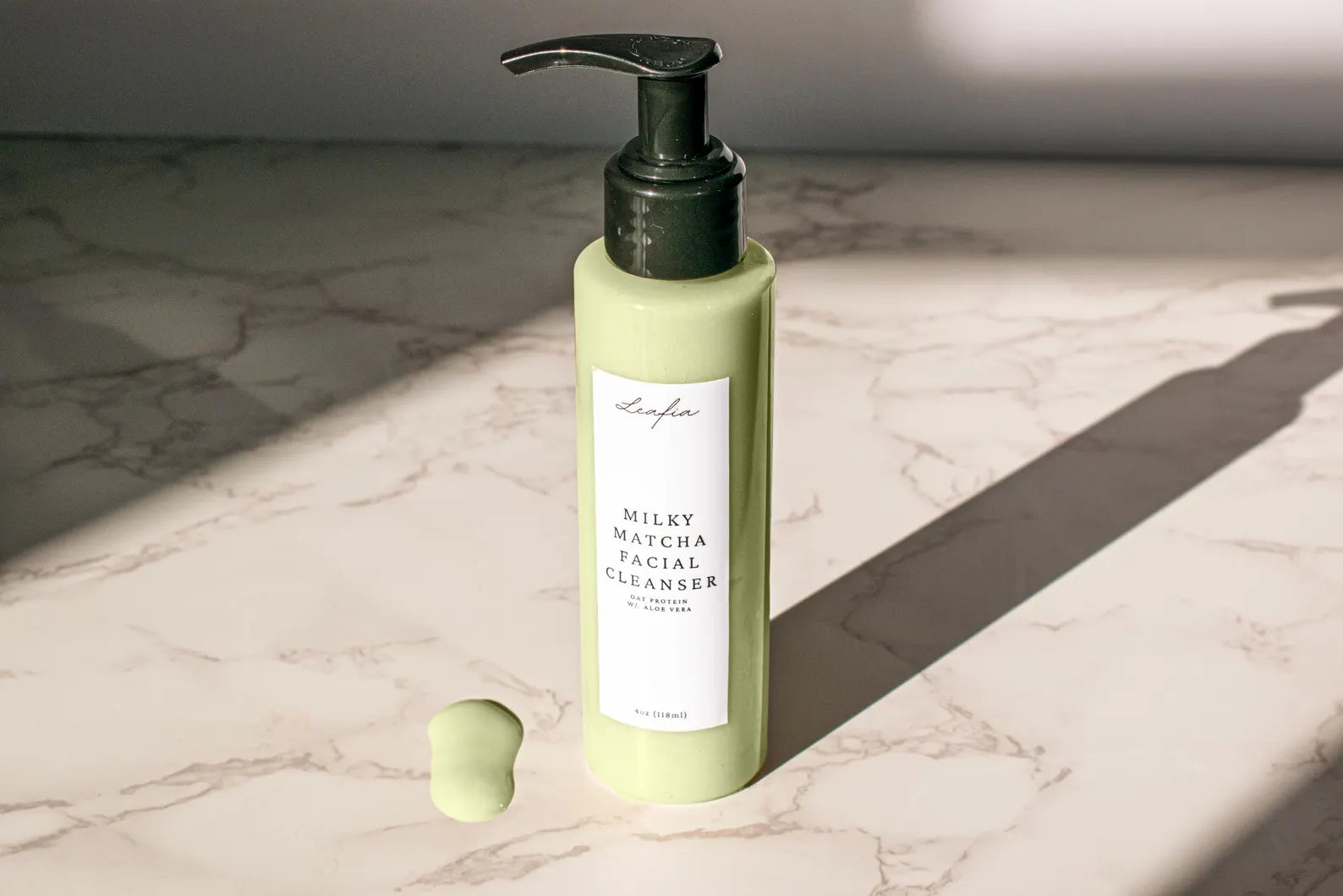 Milky Matcha Facial Cleanser - Hydrating & Gentle for Glowing Soft Skin - Oats with Aloe Vera. For All Skin Types