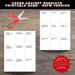 Cards Against Game Empyrean Series themed Adult version Printable Party Game - booktok romantasy game. Fourth Wing, Iron Flame, Onyx Storm